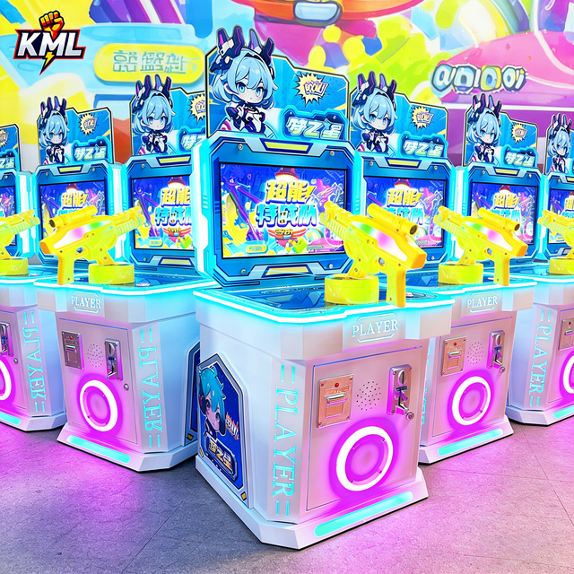 Retro Upright Arcade Machine Multi Game Indoor Coin Operated Kids Shooting Arcade Game CE Certified US Plug Customizable