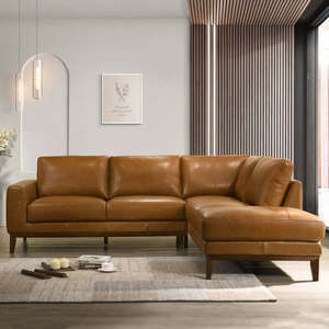 London PU Leather Sofa Right Facing Modern Sectional Sofa <b>Bed</b> <b>Convertible</b> L-Shaped Modular 4 Seat for Living Home Furniture - Product Image 1