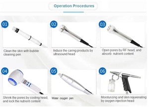 6 en 1 H2O2 Hydra oxígeno cáscara de cuidado de la piel limpieza Facial Hydro dermoabrasión de oxígeno - Product Image 5
