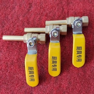 Kitchen Gas Shut-Off Valves Brass Manual Installation Durable For <b>Stove</b> Accessories - Product Image 1