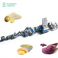 CE-gecertificeerde zoete-aardappelvlokken- en aardappelpoedermachine, volautomatisch voor voedingsmiddelenfabrieken