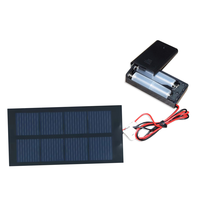 Panneau solaire de résine époxyde polycristalline de 2V 400mA avec l'embase noire