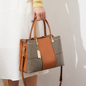 <span class=keywords><strong>Sac</strong></span> à Main en cuir Pu pour femmes, lot de 3 pièces, fourre-tout de luxe avec pompon, nouvelle collection - Product Image 1