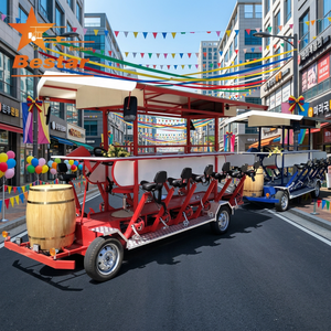 Vélo de ville Bestar à 3 vitesses avec cadre en acier, freins à disque hydrauliques, fourche à suspension et roues robustes – Idéal pour les sorties festives et les soirées brassicoles - Product Image 1