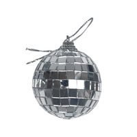 5cm Lasergravierte Verspiegelte Glasschaum-Kugel Reflektierender Minimalistischer Stil Weihnachtsschmuck Bühnendekoration Disco Bar/KTV Discokugel 6
