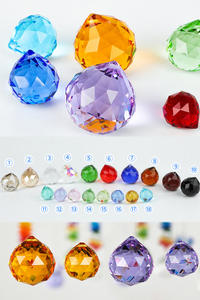 Atacado de Cristais Coloridos Artesanais: Bolas Pendentes, Prismas para Lustres, Suncatchers com Furo, Pingentes Arco-Íris e Cristais Pendentes - Product Image 3