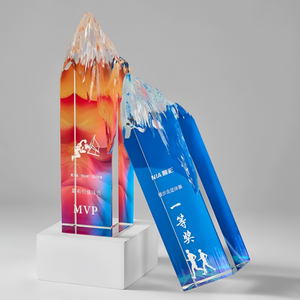 Trophée <span class=keywords><strong>de</strong></span> montagne en cristal K9, étanche, poli, gravé sur mesure, style sportif, <span class=keywords><strong>pour</strong></span> événements d'entreprise, reconnaissance des ventes, reconnaissance honorifique - Product Image 4