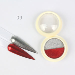 BIN-pigmento de cromo sólido para uñas, polvo comprimido para manicura con efecto espejo mágico Doble - Product Image 1