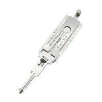 Outil de crochetage Lishi DAT12R B54 Dr/Bt/Ign 2 en 1 pour serrures automobiles, outils de serrurier, fraisage plat de cylindre de serrure en acier Lishi