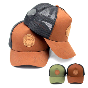 Cappello da camionista ERA personalizzato all'ingrosso, nuovo modello alla moda, unisex, con ricamo 3D, in rete, tinta unita, a 5 pannelli, sportivo, da baseball, di marca - Product Image 3