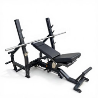 Banc de musculation professionnel de qualité commerciale en métal réglable 3-en-1 (incliné/plat/decliné) – Durable, confortable et sûr