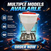 Mangeoire automatique sèche-humide en acier inoxydable 60kg 80kg 100kg avec distributeur d'eau pour truies gestantes et porceuses en maternité