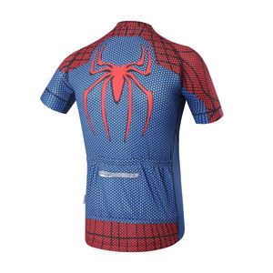 사용자 정의 로고 망 짧은 소매 여름 도로 자전거 사이클 의류 셔츠 탑 애니메이션 저지 사이클링 사용자 정의 슈퍼 히어로 사이클링 저지 - Product Image 2