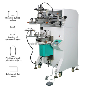 High Accuracy Semi-Automatic Curved Screen Printer Bottle Printing Equipment for Plastic Bottle Cups