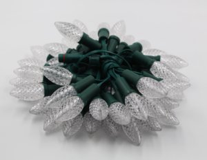 C9 LED giáng sinh ánh sáng ngoài trời ws2811 DC12V 50 đếm lễ hội đèn trang trí IP68 không thấm nước kỹ thuật số đầy đủ màu sắc dâu tây - Product Image 2