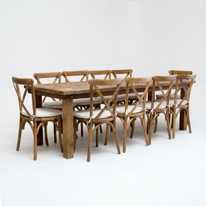 Мебель Sunzo из массива сосны, складной деревенский фермерский стол, современный дизайн, обеденный стол для домашнего бара, офиса и кухни - Product Image 1