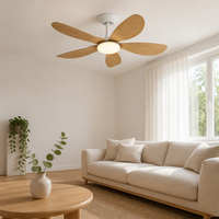 Ventilateur de suspension électrique de 36 pouces avec design à pales larges, éclairage 60W/30W et fort débit d'air pour la décoration intérieure domestique