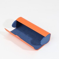 Étuis à lunettes de soleil et montres rectangulaires orange, rose et bleus, avec logo personnalisé, étui de rangement portable étanche en cuir PU rigide pour télescope