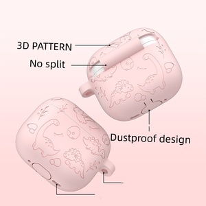 Étui en silicone souple antichoc, résistant aux rayures, pour <span class=keywords><strong>Airpods</strong></span> 3 4 1/<span class=keywords><strong>2</strong></span>, housse pour écouteurs - Product Image 4