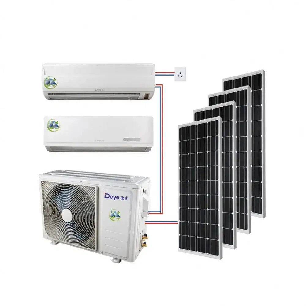 9000btu 12000btu 18000btu 24000btu Home Hybrid Solar Powered Air Conditioner solar air-conditioner