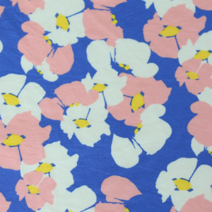 Rayon co giãn in vải cho mùa xuân mùa hè Ánh sáng trọng lượng thoáng khí Rayon quay đơn Jersey đan cho quần áo vải - Product Image 2