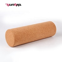 Rodillo de Yoga de Corcho Natural de Alta Densidad con Logotipo Personalizado, 15, 30, 45 cm, para Ejercicio y Pilates, Venta al Por Mayor