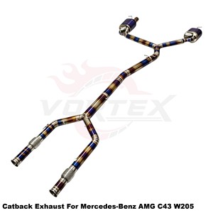 Vortex Lightweight Burnt Titanium Catback System For Mercedes-Benz AMG C43 W205 2016-2023 - Product Image 3