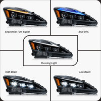 Ensemble de phares LED 12V modifiés pour Lexus IS250/IS300 2006-2012 avec 36W 4600 Lumens