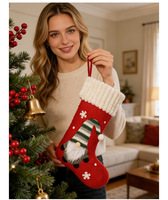 Meilleures ventes : Décoration de Noël en forme de chaussette, Rudolph sans visage en peluche, sac cadeau de Noël, ornements à suspendre pour sapin de Noël