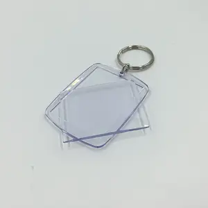 Leerer Acryl-Schlüssel bund, Bildeinsatz-Kunststoff-Fotorahmen-Acryl schlüssel