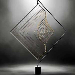 Square-Wave Koper De Betoverende Kinetische Wind Spinner Koper - Product Image 2