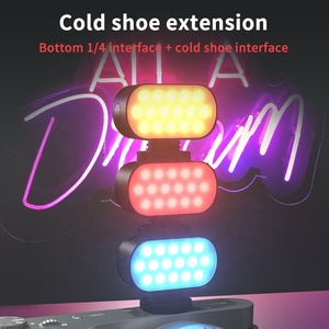 Bán Buôn 6000K Dimmable Siêu Mini Nhiếp Ảnh Ánh Sáng Mềm Studio Nhỏ Video Ánh Sáng Điện Thoại Thông Minh DSLR Máy Ảnh <span class=keywords><strong>RGB</strong></span> LED Fill Light - Product Image 3