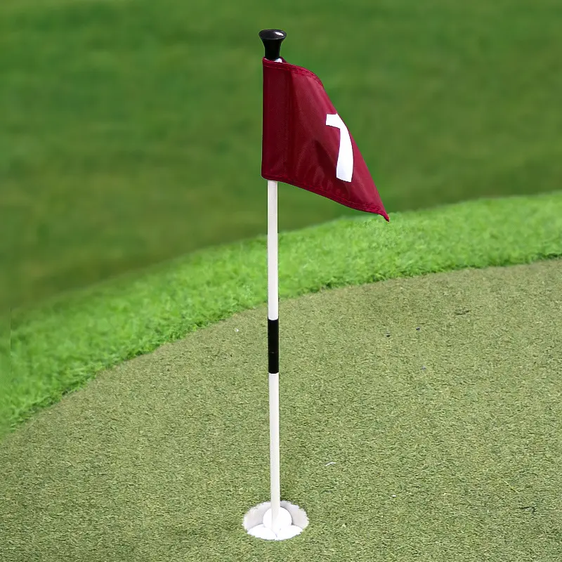 Golf Flags Flagstick Sets Accessory Practice Flag Pole Supplies Golf Cart Course Hole Flag Flagpole Set