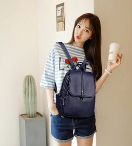 Bolso de Hombro, Nueva Moda, Piel Sintética, Gran Capacidad, Mochila Simple Informal, Bolso de Mujer Multifuncional - Product Image 2