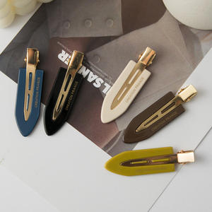 <span class=keywords><strong>Yuxi</strong></span> personnalisé haut de gamme femmes acétate épingles à cheveux élégant bec de canard bord pinces à cheveux Ins Style à la mode sans Trace maquillage quotidien - Product Image 2