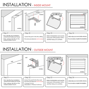 Persianas Coreanas Aurora Zebra, Cortinas Enrollables Motorizadas Personalizadas para Ventanas, Día y Noche, con Filtro de Luz Automático, Modernas para el Hogar - Product Image 5