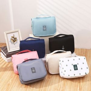 Custom Logo Modern Style Portable Waterproof PU <b>Makeup</b> & for Bag with Zipper Closure Soft Handle 3-6L Capacity Solid Color - Product Image 1