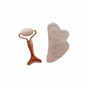 Planche de massage facial en jade naturel et quartz rose pour la santé - Product Image 5