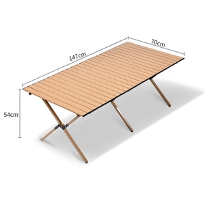 <span class=keywords><strong>Table</strong></span> de pique-nique de <span class=keywords><strong>camping</strong></span> pliable <span class=keywords><strong>Table</strong></span> de jardin extérieure <span class=keywords><strong>Table</strong></span> à manger <span class=keywords><strong>enroulable</strong></span> en acier au carbone portable - Product Image 2