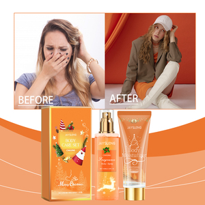Ensemble de soins pour le corps au parfum de Noël avec parfum longue durée comprenant une brume et une lotion pour le corps pour les fêtes et les soins quotidiens de la peau - Product Image 1