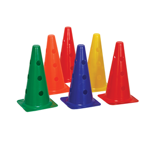 Cono marcador de seguridad reflectante Premium con orificio para conos de agilidad de construcción y gestión de eventos - Product Image 1