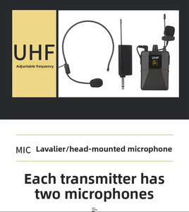 Microphone sans fil BHA UB01 / <span class=keywords><strong>Micro</strong></span>-cravate UHF pour amplificateurs, enseignants, spectacles sur scène, prix de gros usine, <span class=keywords><strong>logo</strong></span> OEM - Product Image 4