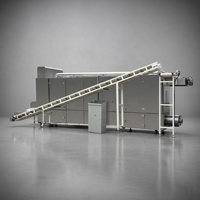Ligne d'extrusion de protéines texturées à haute humidité (HMTP) pour la fabrication d'analogues de viande à base de protéines de soja fibreuses