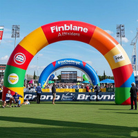 Arc gonflable en tissu Oxford pour la publicité Arc d'entrée gonflable pour sport de plein air avec souffleur
