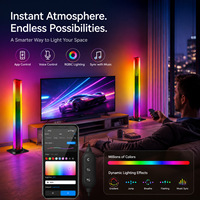 Ensemble de 2 barres lumineuses d'ambiance intelligentes OEM/ODM pour la maison, contrôlables via l'application Tuya, compatibles avec Alexa, Google, Yandex, rétroéclairage pour salle de jeux