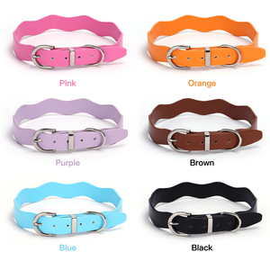 <span class=keywords><strong>Collar</strong></span> de perro con hebilla de cinturón ajustable de cuero PU con forma de serpiente impermeable - Product Image 6