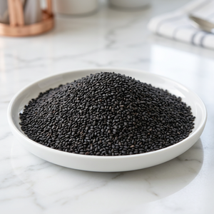 Graines de sésame noir naturelles de qualité supérieure, soigneusement nettoyées et triées, sans additifs, vente en gros en vrac pour la pâtisserie, la fabrication de desserts et - Product Image 1