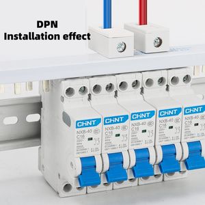 Terminales de Barra Colectora 100A C45 para Conectores MCB, Terminales de Cableado Lateral DPN Angulares/Rectos 7-1/0 AWG 1P2P3P4P 805-1N GK805, Kits de Montaje - Product Image 4