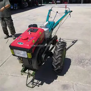 두 바퀴 8hp 12hp 15hp 18hp motocultors 농업 콜라 미니 트랙터 경운기와 디젤 워킹 트랙터