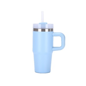 Stainless Steel Tumbler 14oz <b>Double</b> <b>Wall</b> Vacuum Insulated With Handle Travel <b>Mug</b> - Product Image 4